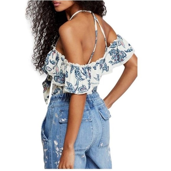 Free People Cha Cha Cold Shoulder Top - Picture 1 of 9